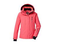 Killtec KSW 205 GRLS SKI JCKT, Girls' Functional Jacket with Hood and Snow Guard, Coral Pink, 176, 43553-000