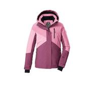 Killtec KSW 209 GRLS 43563-000 Girls' Ski Jacket with Hood and Snow Guard Dark Raspberry/Light Raspberry/Light Rose 140