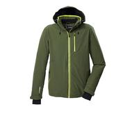 Killtec KSW 24 MN Ski Jacket 43429-000 Men's Outdoor Functional Jacket with Zip-Off Hood and Snow Guard Forest Green S