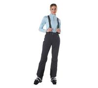 Killtec KSW 249 WMN SKI PNTS Women's Functional Ski Trousers with Removable Straps, Edge Protection and Snow Guard, Black/Blue, 40, 37559-000
