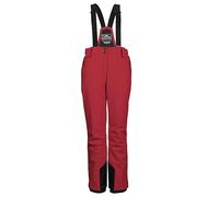 Killtec KSW 249 WMN SKI PNTS Women's Functional Ski Trousers with Removable Straps, Edge Protection and Snow Guard, Modern Red, 44, 37559-000