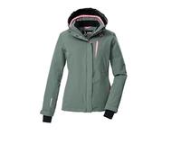 Killtec KSW 25 WMN Ski Jacket/Functional Jacket with Zip-Off Hood and Snow Guard 48 43411-000 Green Grey