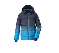 killtec KSW 252 MN QLTD Men's Quilted Winter Jacket with Hood and Snow Guard Neon Blue, M, 43822-000