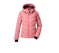 Killtec KSW 31 WMN SKI QLTD JCKT Women's Ski Jacket/Functional Jacket in Down Look with Hood and Snow Guard Light Pink, 48, 43417-000