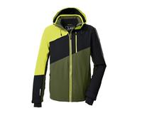 Killtec KSW 32 MN Ski Jacket 43430-000 Men's Outdoor Functional Jacket with Zip-Off Hood and Snow Guard Forest Green 4XL