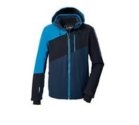 Killtec KSW 32 MN Ski Jacket 43430-000 Men's Outdoor Functional Jacket with Zip-Off Hood and Snow Guard Dark Blue 4XL
