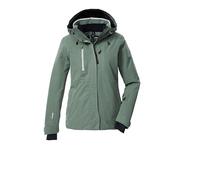 Killtec KSW 35 WMN Ski Jacket/Functional Jacket with Zip-Off Hood and Snow Guard 43419-000 Green Grey 42