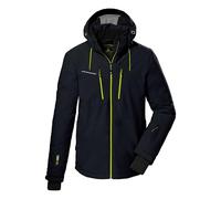Killtec Ksw 44 Mn Men's Ski Jacket/Functional Jacket with Removable Hood, 10,000 mm Hydrostatic Head, Breathable, Waterproof Zip, Snow Guard, PFC-Free, Blue, Size 56