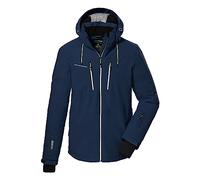 Killtec KSW 44 MN Men's Ski Jacket/Functional Jacket with Zip-Off Hood and Snow Guard Dark Petrol Blue M 38698-000