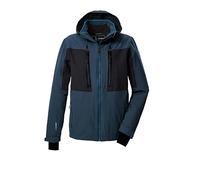 Killtec KSW 47 MN Ski Jacket 43436-000 Men's Functional Jacket with Zip-Off Hood and Snow Guard Dark Blue 4XL
