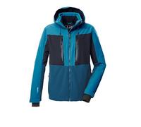 killtec KSW 48 MN Men's Ski Jacket with Zip-Off Hood and Snow Guard Medium Blue XL 43437-000
