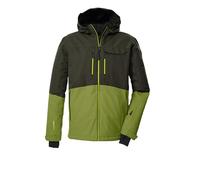Killtec KSW 53 MN 43433-000 Men's Ski Jacket with Hood and Snow Guard Dark Olive 4XL