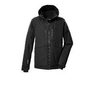 Killtec KSW 55 MN Ski Jacket Men's Functional Jacket with Hood, Snow Guard and Underarm Ventilation, Black, XL, 43439-000