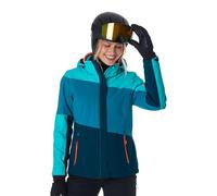 Killtec KSW 67 WMN Ski Jacket/Functional Jacket with Zip-Off Hood and Snow Guard Aqua Verde, 38, 41961-000