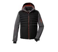 Killtec KSW 72 MN Ski Jacket Men's Hybrid Quilted Jacket with Zip-Off Hood and Snow Guard Black L 43435-000