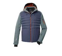 Killtec KSW 72 MN Ski Jacket Men's Hybrid Quilted Jacket with Zip-Off Hood and Snow Guard Midnight Blue, M, 43435-000