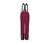 killtec KSW 77 GRLS SKI PNTS, Girls’ Ski Pants/Functional Pants with Zip-Off bib, Snow Guard and Edge Protection, Dunkel Himbeere,