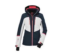 Killtec KSW 87 WMN 39750-000 Women's Ski Jacket with Zip-Off Hood and Snow Guard Petrol Blue 44