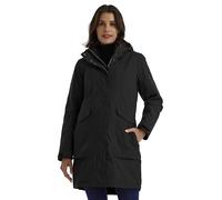 Killtec Women's Damen Funktionsparka Waterproof Parka/Coat with Removable Hood, Black, 44