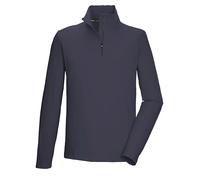 Killtec Men Ksw 71 Mn FLX Shrt Functional Fleece Shirt with Stand-up Collar and Zip, Dark Steel Blue, M