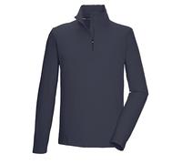 Killtec Men Ksw 71 Mn FLX Shrt Functional Fleece Shirt with Stand-up Collar and Zip, Midnight Blue, M