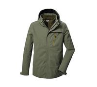 Killtec Men's Kow 6 Mn Jacket 3 in 1 Functional Jacket Waterproof with Zip-Off Hood and Zip-In Fleece Jacket