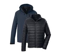 Killtec Men's Kow 95 Mn Outdoor Jacket / 3-in-1 Functional Jacket with Hood and Zip-In Quilted Jacket