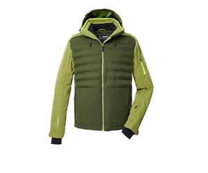 killtec Men's Ksw 72 Mn Ski Jckt Hybrid jacket/quilted jacket with zip-off hood and snow guard