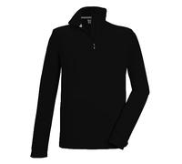 Killtec Men's Ksw 99 Mn Flc Shrt Fleece Shirt with Stand-Up Collar and Zip Black