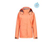 Killtec Virene Women's Functional Jacket with Zip-Off Hood and Magic Print, womens, Functional jacket with zip-off hood and magic print, 35420-000, apricot, 40
