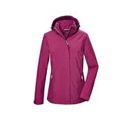 Killtec Women's Kos 26 Wmn Jckt Functional rain Jacket with Zip-Off Hood, Beaujolais, 42