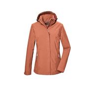 Killtec Women's Kos 26 Wmn Jckt Functional rain jacket with zip-off Hood, salmon, 40