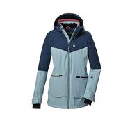 Killtec Women's Ksw 40 Wmn Ski Functional Jacket with Hood, Snow Guard and Underarm Ventilation, Light Ice Blue, 36 (EU)