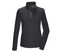 Killtec Women's Ksw 70 Wmn FLX Shrt Functional Fleece Shirt with Stand-up Collar and Zip, Black Blue, 24