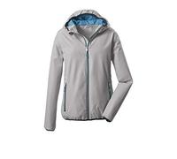 Killtec Women's Trin Wmn Jacket A Functional Jacket/Rain Jacket with Hood Packable, womens, Functional jacket/rain jacket with hood, packable, 36862-000, lightgrey, 34 (EU)