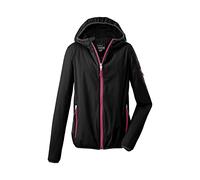 Killtec Women's Trin Wmn Softshell Jacket/Transition Jacket with Hood Packable, womens, Softshell jacket/transition jacket with hood, packable, 36865-000, black, 36 (EU)