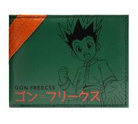 Killua Zoldyck Hunter x Hunter Gon Freecss Master Fisherman Hero Wallet Bi-Fold ID & Card Holder, Green