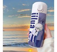Killua Zoldyck Water Bottle Hisoka GON·Freecss Anime Character Thermos Mug 420ml Vacuum Stainless Steel Insulated Bottle Travel Mug for Hot Cold