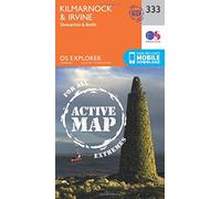 Kilmarnock & Irvine Map | Weatherproof | Stewarton & Beith | Ordnance Survey | OS Explorer Active Map 333 | Scotland | Walks | Hiking | Maps | Adventure