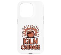 Kiln Carnage Funny Pottery Humorous Clay Explosion Case for iPhone 15 Pro