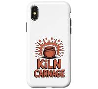 Kiln Carnage Funny Pottery Humorous Clay Explosion Case for iPhone X/XS