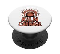 Kiln Carnage Funny Pottery Humorous Clay Explosion PopSockets Adhesive PopGrip