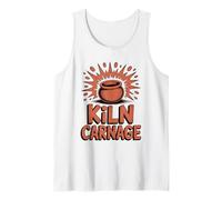 Kiln Carnage Funny Pottery Humorous Clay Explosion Tank Top