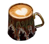 Kiln Coffee Mug - Large Handmade Ceramic Mug Hot and Cold Drinks, Microwave Dishwasher Safe Cup Shots Daily Use, Artistic Novelty Drinkware Kitchen Home Or Office Beverage Enjoyment