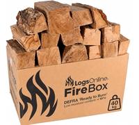 Kiln Dried Birch 40kg Fire Wood Logs, Under 20% Moisture, Ready to Burn
