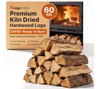 Kiln Dried Logs Fire Wood - 60kg - Under 20% Moisture - Hardwood Logs For Wood Burner, Pizza Oven, Fire Pits, Chiminea, Fireplace and Firewood Logs
