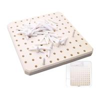 Kiln Stilts - Clay Firing Pad, Fireproof Clay Firing Pads, Thermal Insulation Pottery Firings Mat and 60 Pins Set | Durable Ceramic Kiln Accessories for Studio Crafting, Porcelain Baking, Glazing
