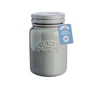 Kilner 0.6 Litre Ceramic Push Top Morning Mist Kitchen Storage Container Pot Jar