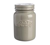 Kilner 0.6 Litre Ceramic Push Top Morning Mist Kitchen Storage Container Pot Jar