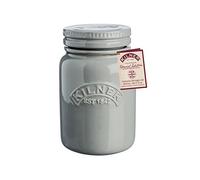 Kilner 0.6 Litre Morning Mist Push Top Stoneware Storage Jar